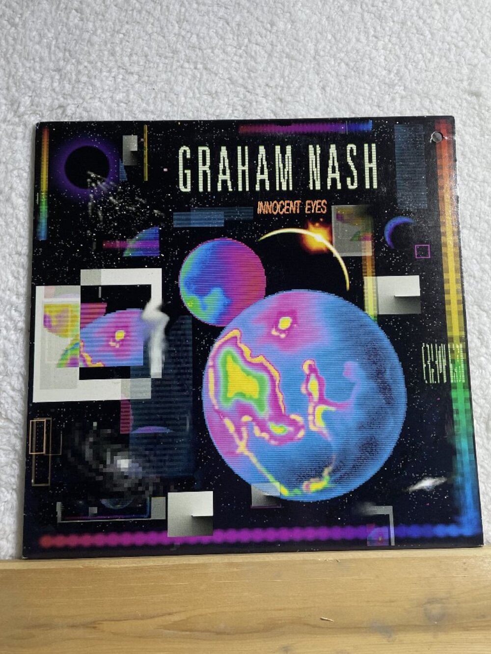 GRAHAM NASH Innocent Eyes Vinyl LP Original 1986 TESTED CLEANED GRADED VG+/VG